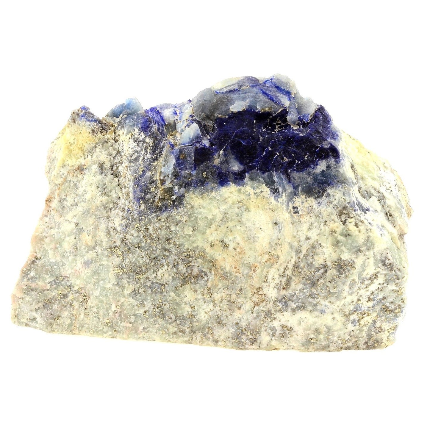 Afghanite, Sodalite, Pyrite mineral. 2905.0 carats. En provenance de Badakhshan Province, Afghanistan.
