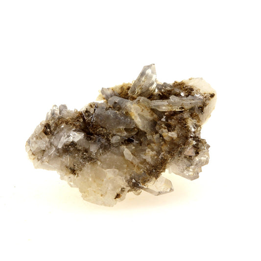 Brookite sur Quartz gris. 36.2 carats. Tête Noire, Massif du Mont-Blanc, Suisse