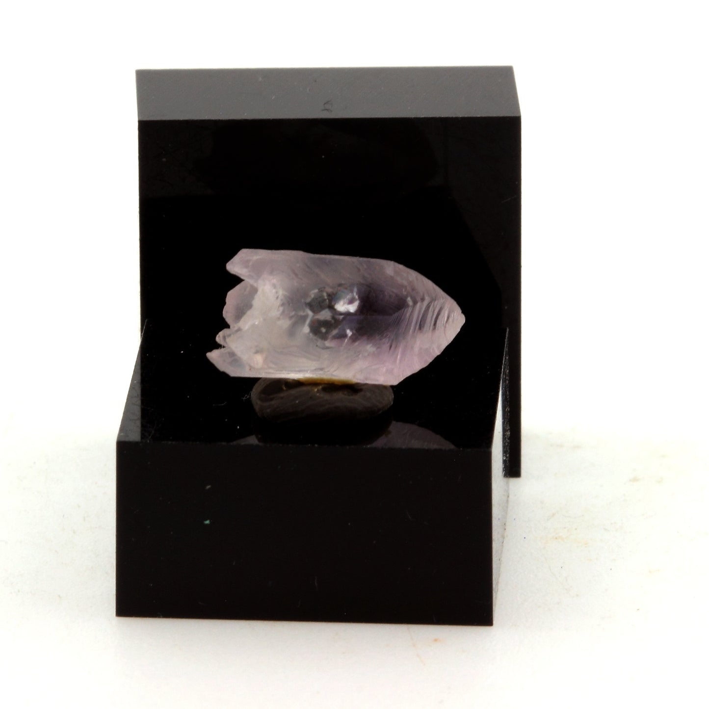 Quartz Améthyste Sceptre. 3.7 carats. Mörchnerkar, Mörchner area, Zemmgrund, Zillertal, North Tyrol, Tyrol, Autriche