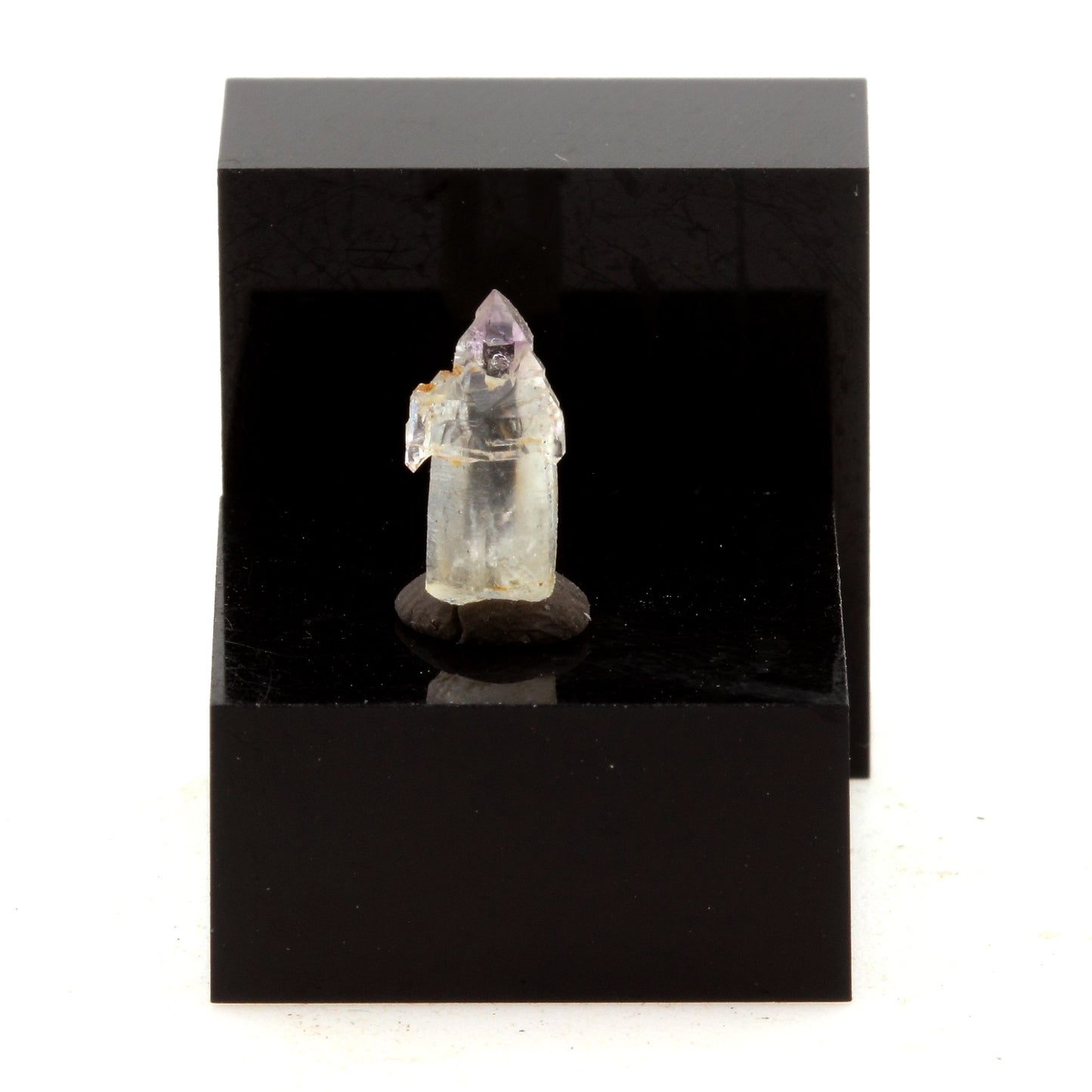 Quartz Améthyste Sceptre. 1.1 carats. Mörchnerkar, Mörchner area, Zemmgrund, Zillertal, North Tyrol, Tyrol, Autriche