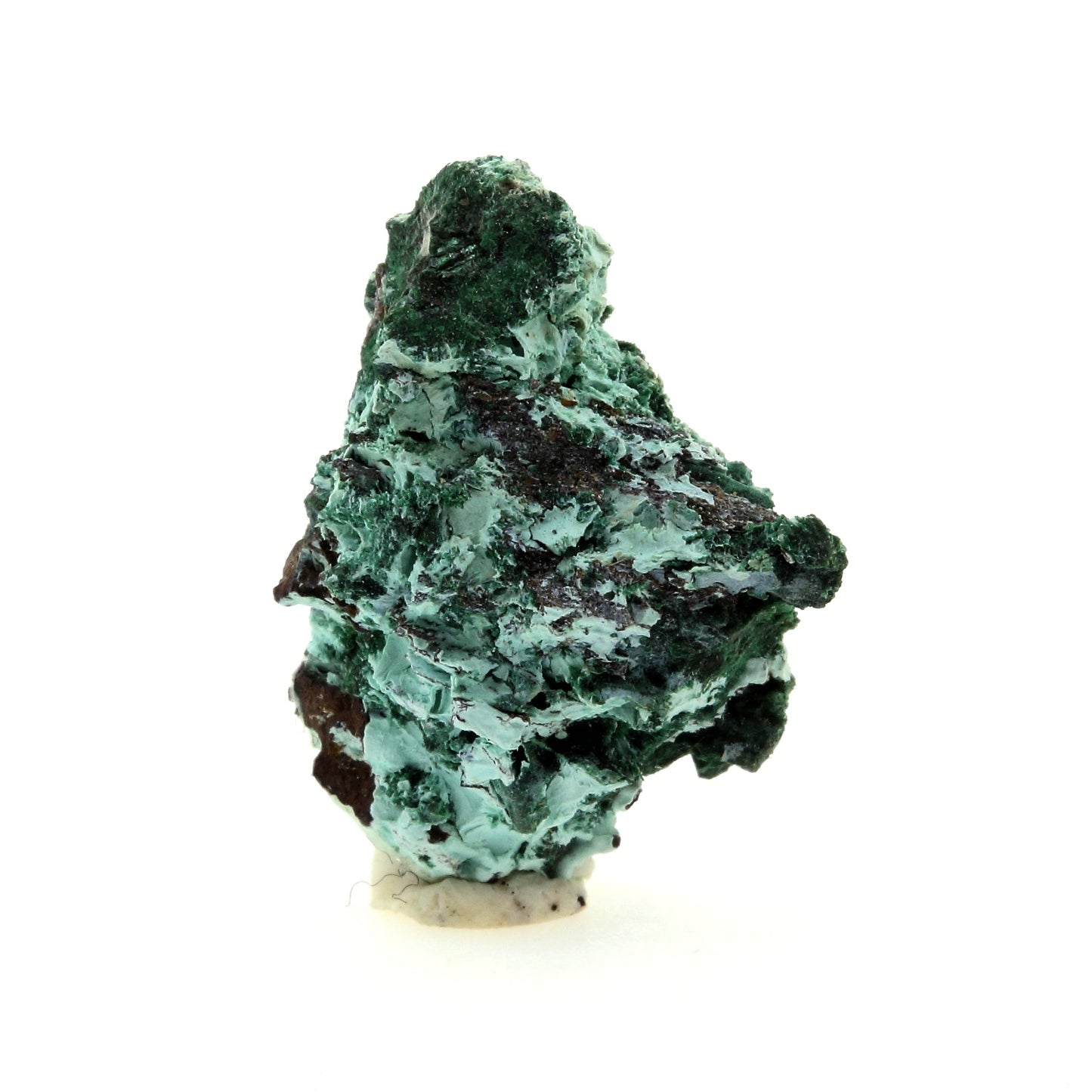 Plancheite, Malachite, Goethite. 23.6 carats. Kolwezi, Katanga, Congo