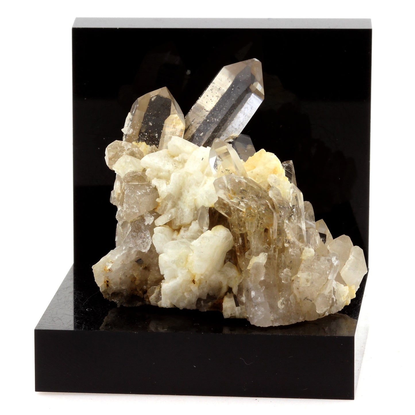 Quartz fumé + Albite, 245.3 carats, Col de La Croix de Fer, Saint-Sorlin-d'Arves, Savoie, Auvergne-Rhône-Alpes, France