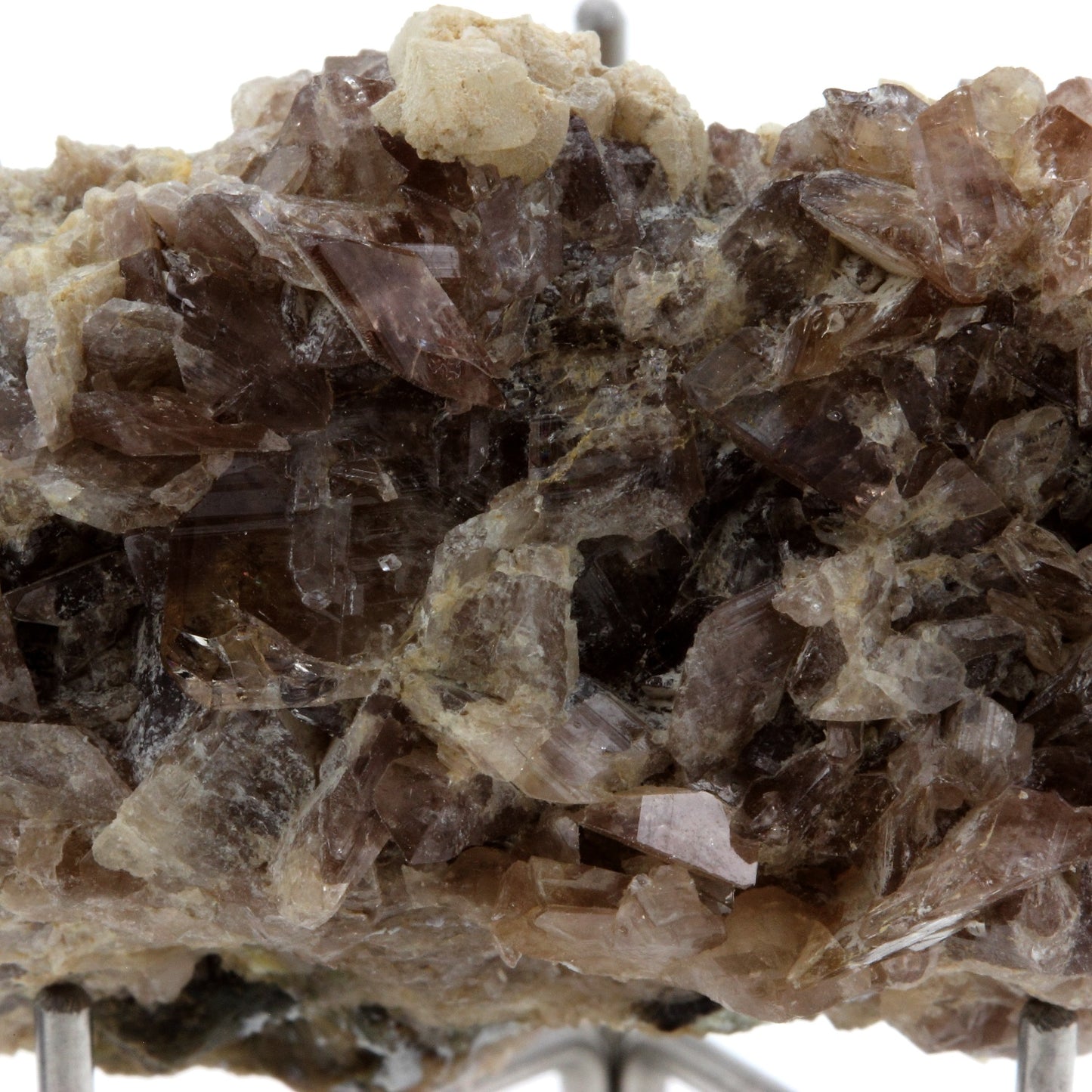 Axinite + Prehnite. 237.4 carats. Chamrousse, Belledonne, Isère, France