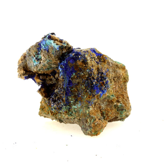 Azurite + Rosasite. 165.4 carats. La Sanguinéde, Les Malines, France