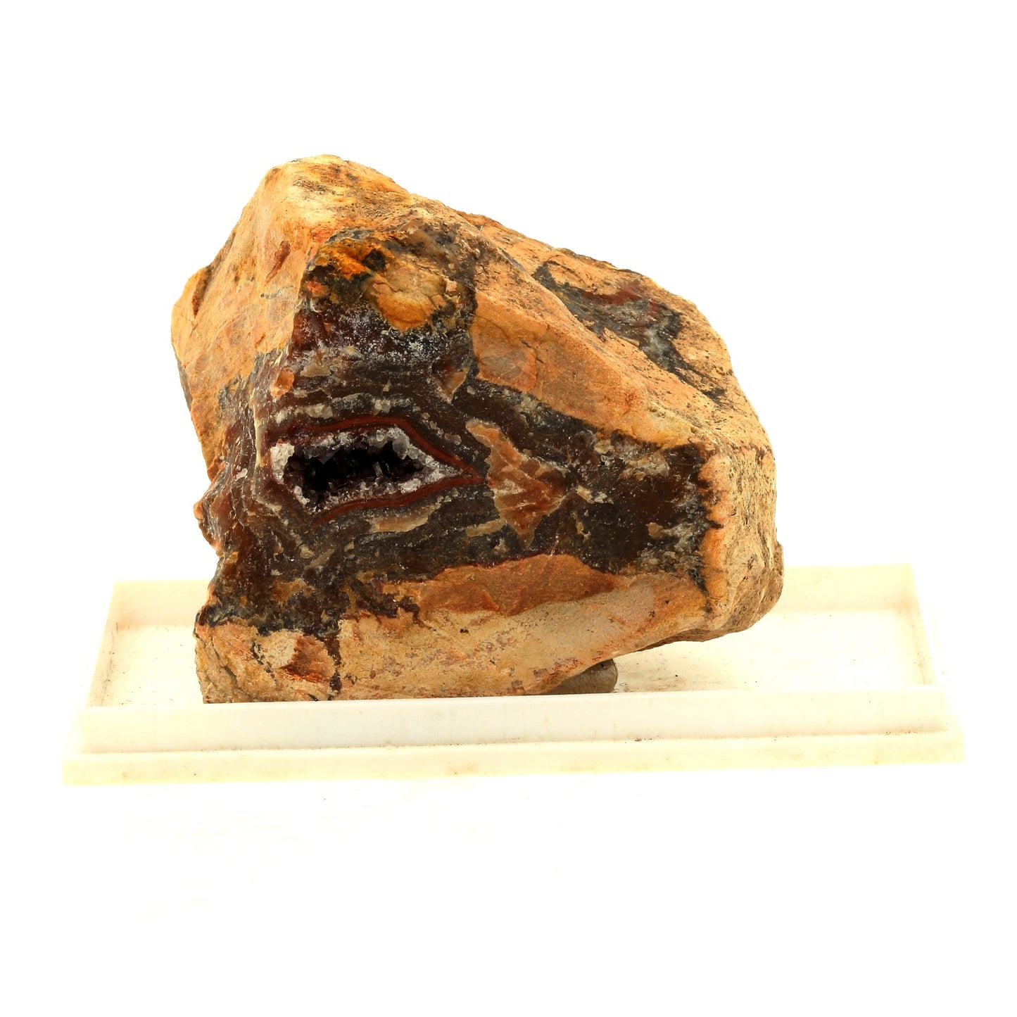 Agate, Quartz, Baryte en provenance de Oberthal, St Wendel, Saarland, Allemagne