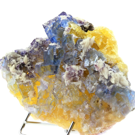 Fluorite + Calcite. 2610.2 carats. Rosiclare Level, Minerva Mine, Illinois, USA