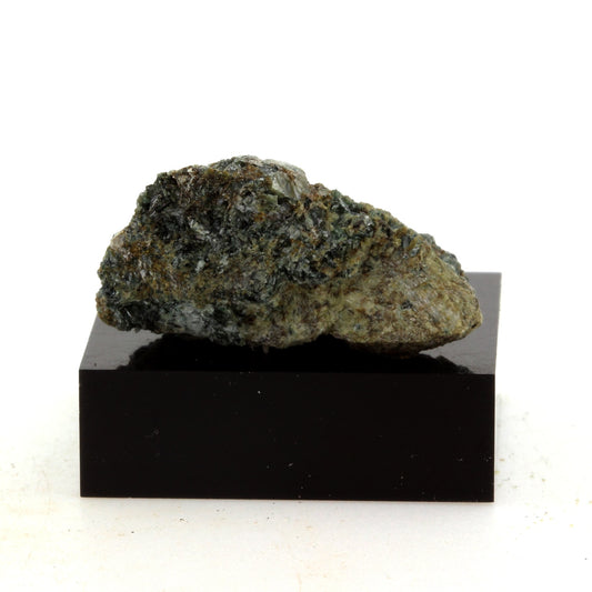 Brochantite Schist. 31.66 carats. Eastern Metals Mine, Québec, Canada