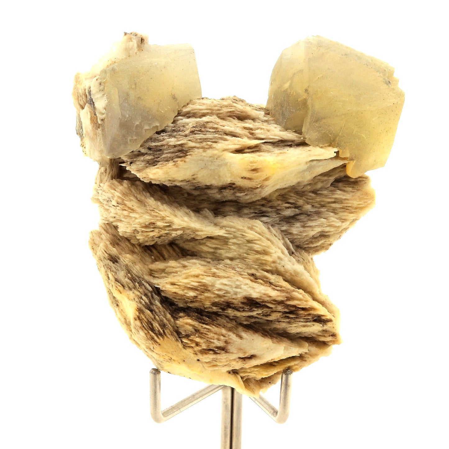 Calcite sur Baryte. 376.7 carats. Les Vieux Travaux, Les Malines, France