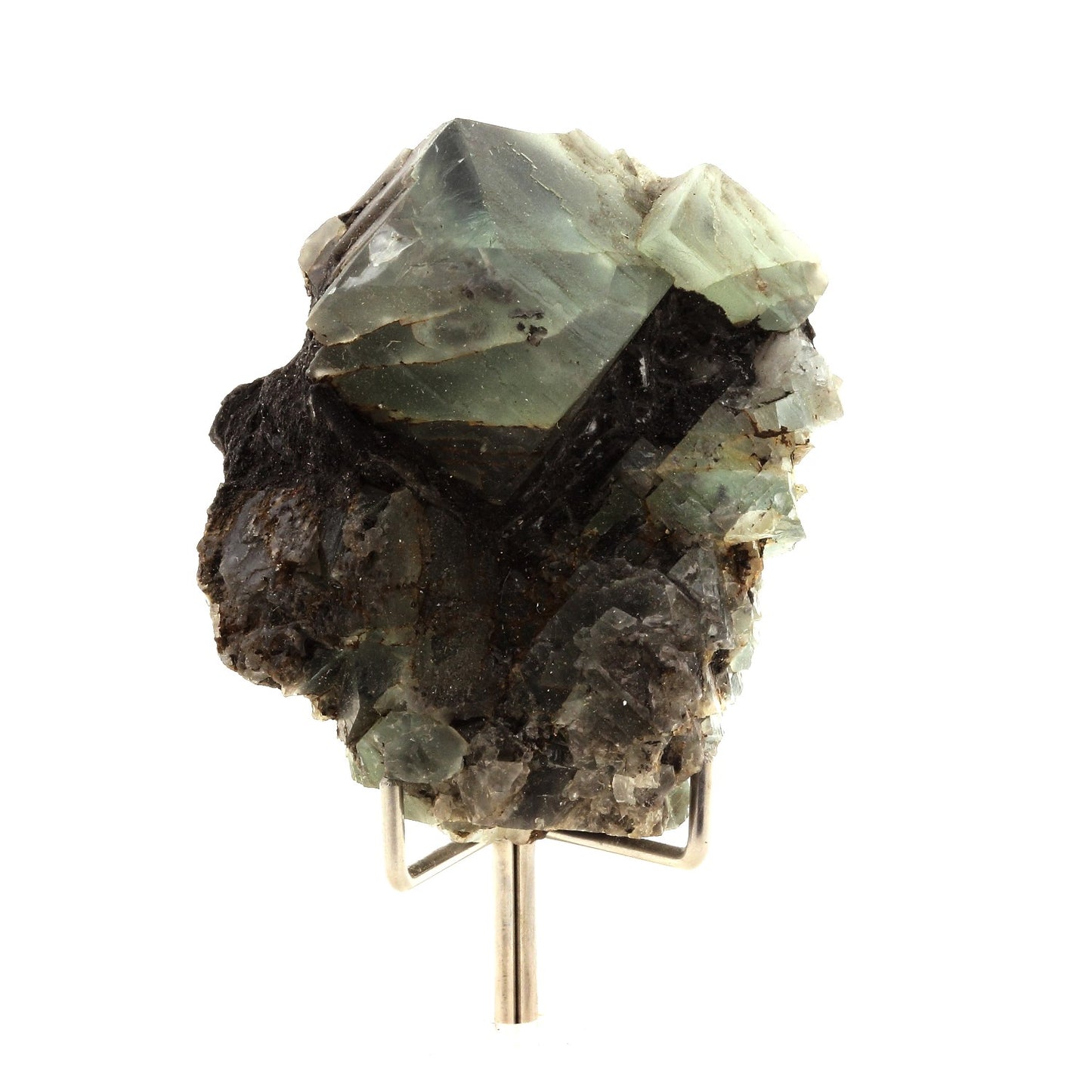 Fluorite verte, 320.4 carats. Massif des Aravis, Haute-Savoie, France