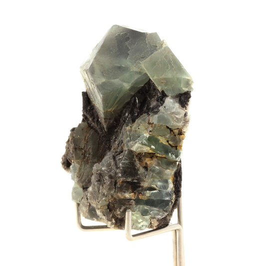 Fluorite verte, 320.4 carats. Massif des Aravis, Haute-Savoie, France