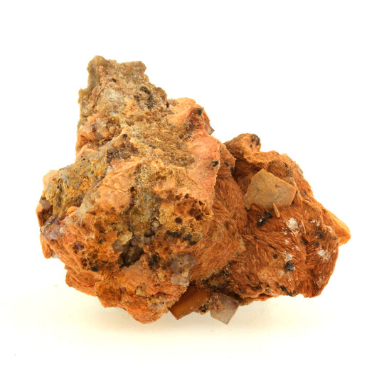 Wulfenite + Baryte. 103.7 carats. Lantignié, France