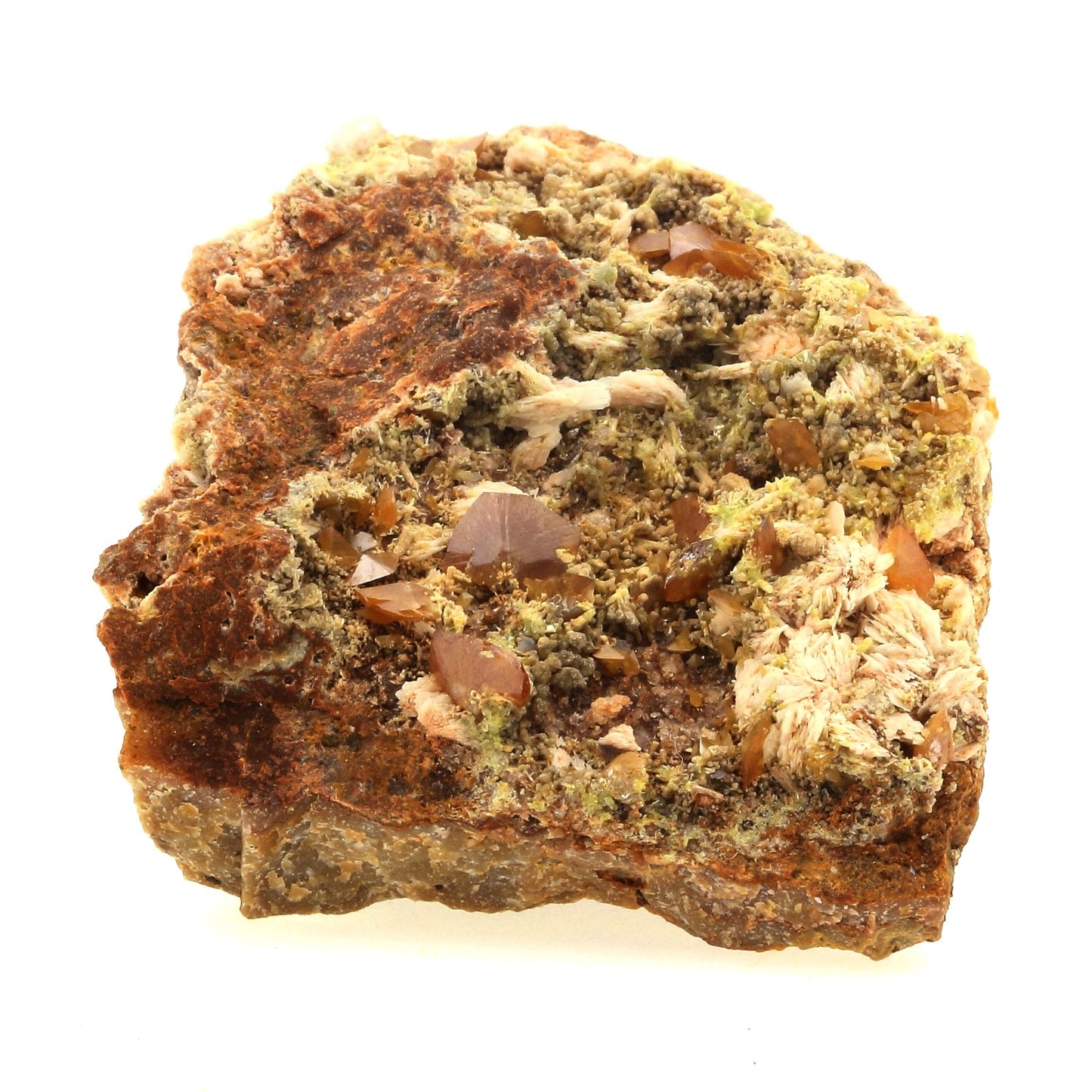 Wulfenite + Baryte. 202.7 carats. Lantignié, France