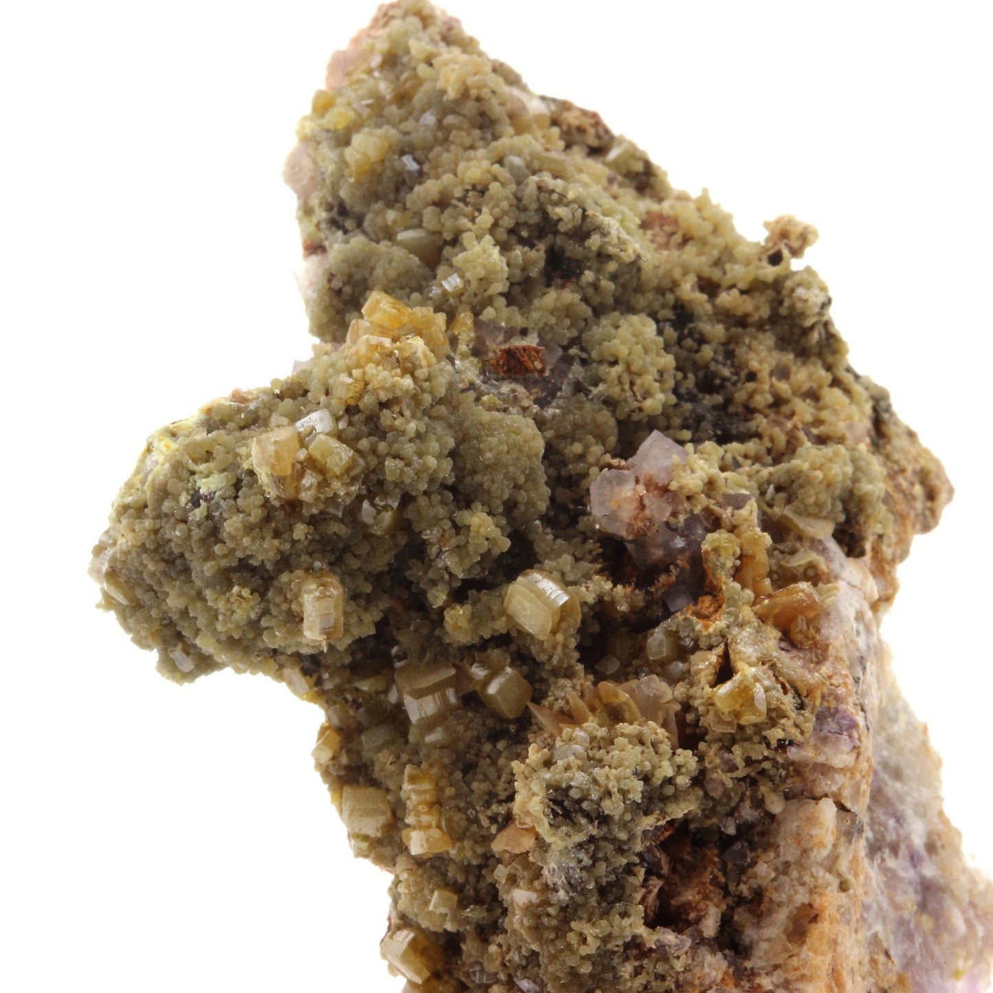 Wulfenite + Mimetite + Fluorite. 193.1 carats. Lantignié, France