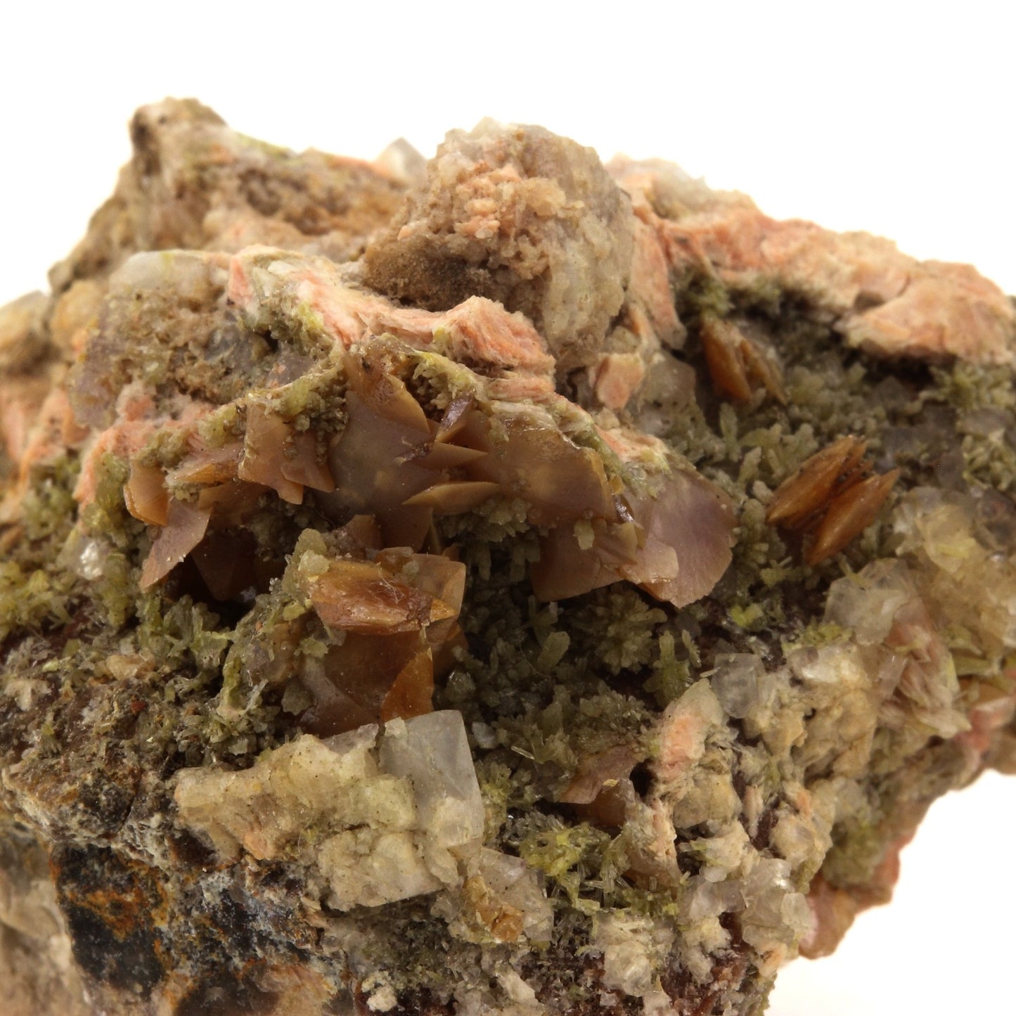 Wulfenite + Mimetite + Fluorite. 326.9 carats. Lantignié, France