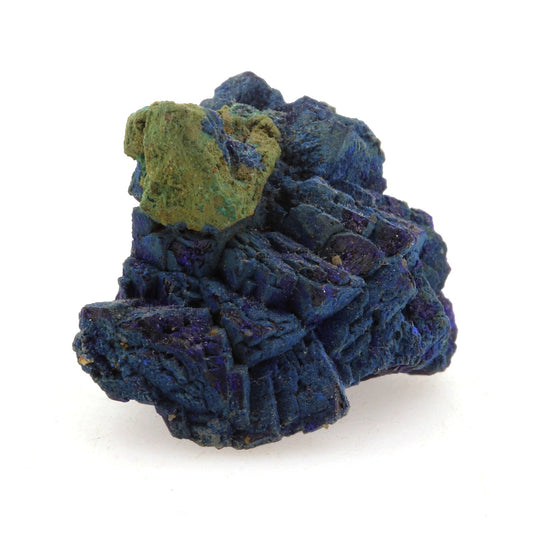 Chessylite (Azurite) + Cuprite. 36.2 carats. Chessy-les-Mines, France