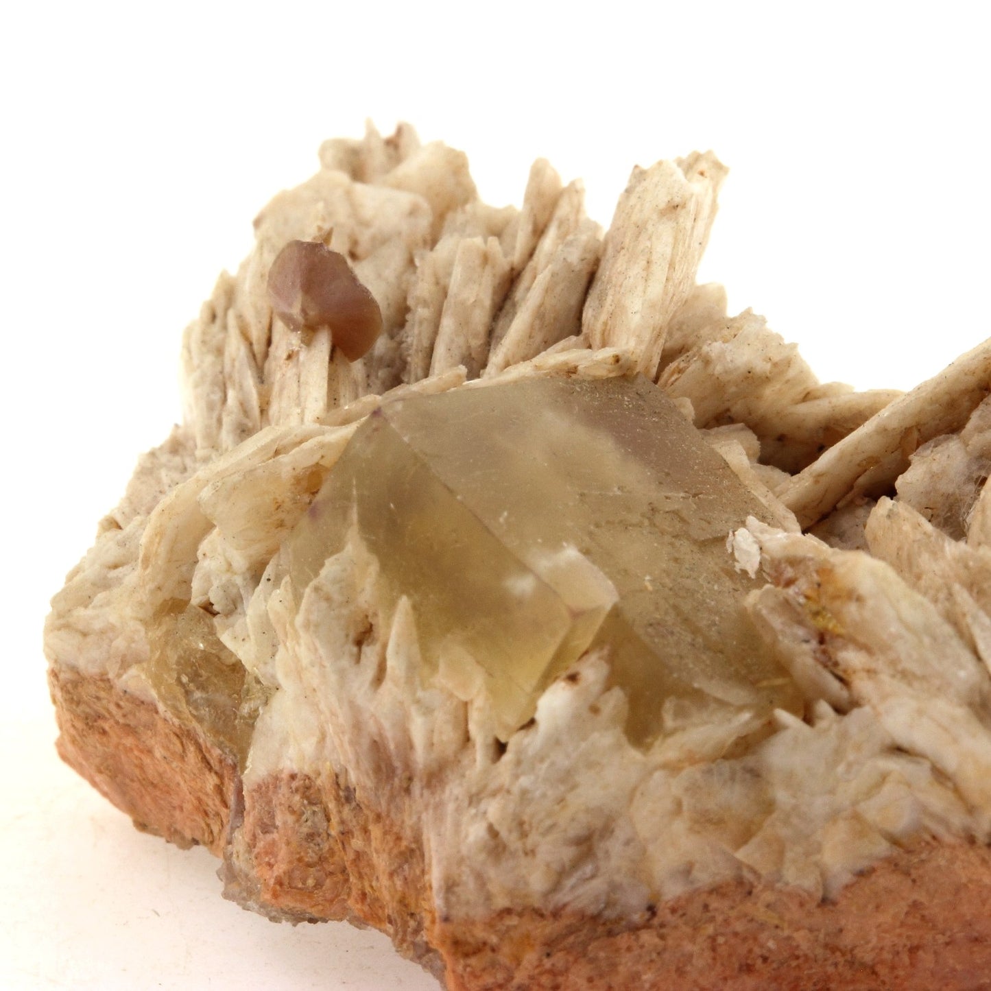 Wulfenite + Baryte + Fluorite. 489.3 carats. Lantignié, France