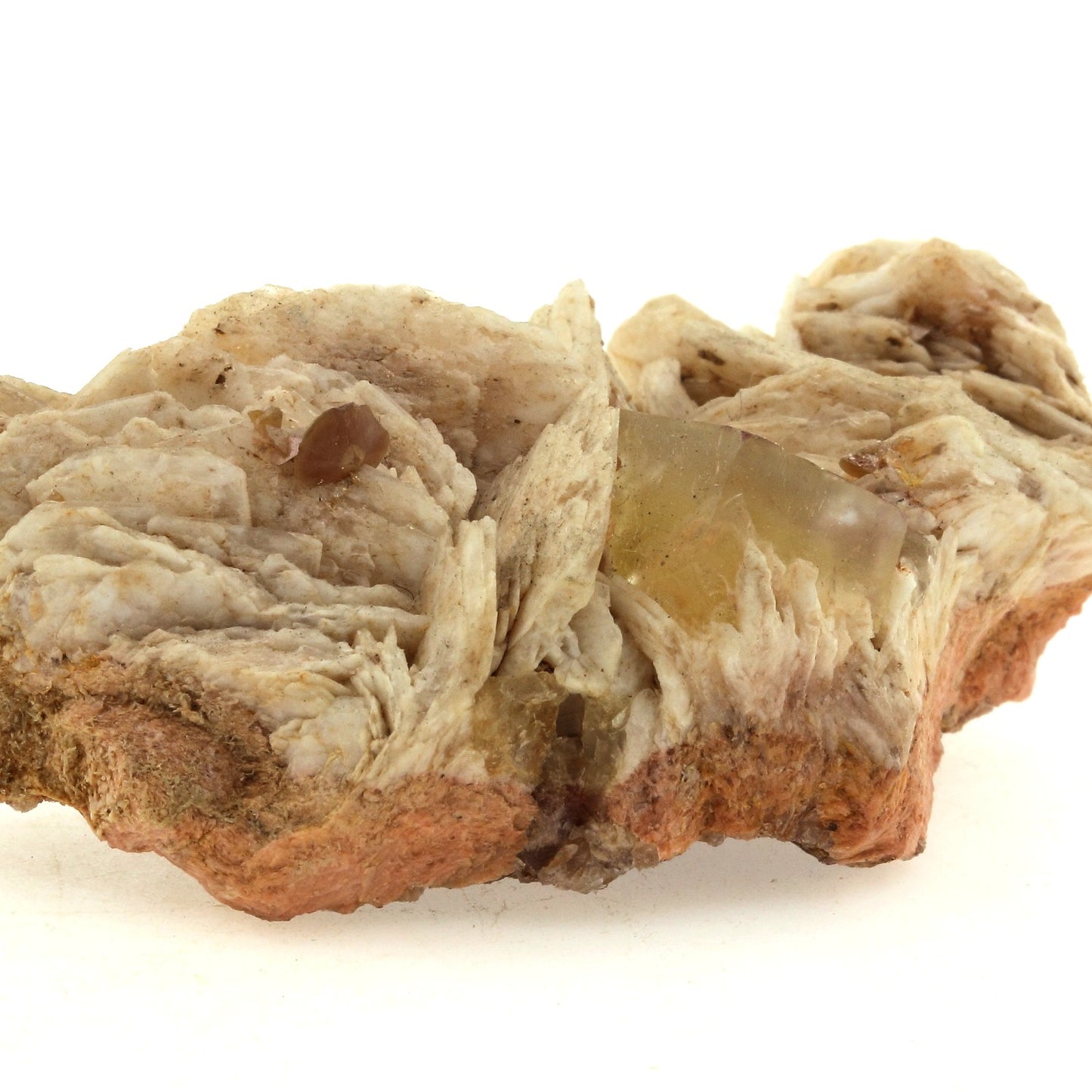 Wulfenite + Baryte + Fluorite. 489.3 carats. Lantignié, France