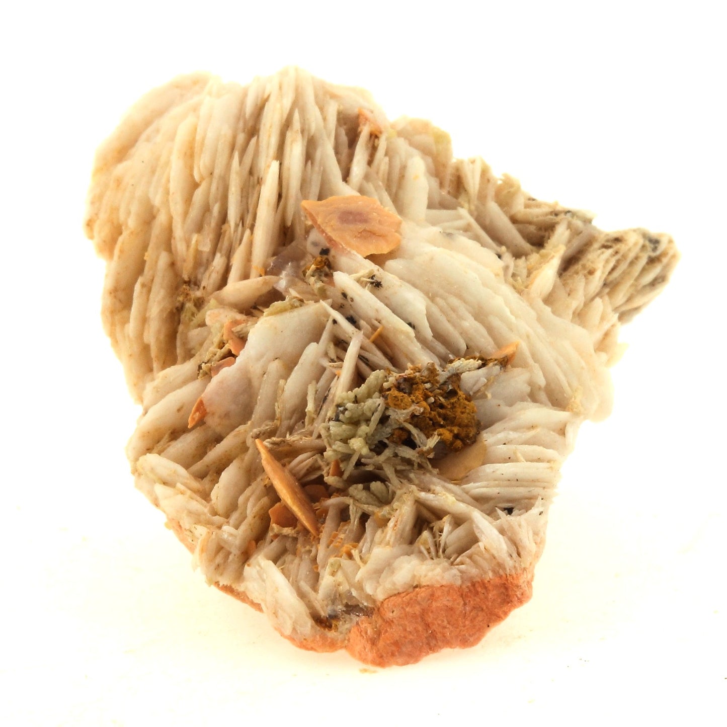 Wulfenite + Baryte. 116.1 carats. Lantignié, France