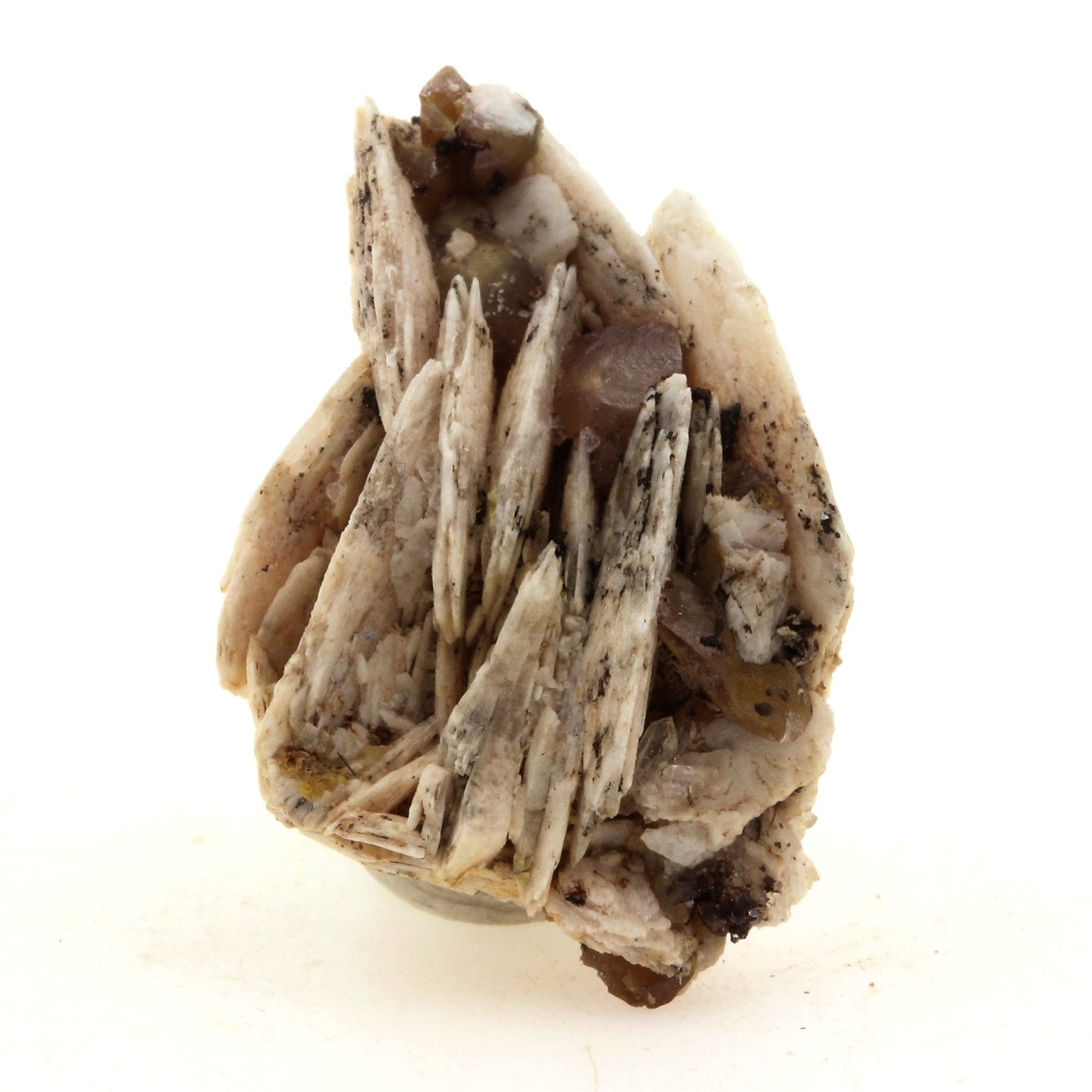 Wulfenite + Baryte. 53.3 carats. Lantignié, France