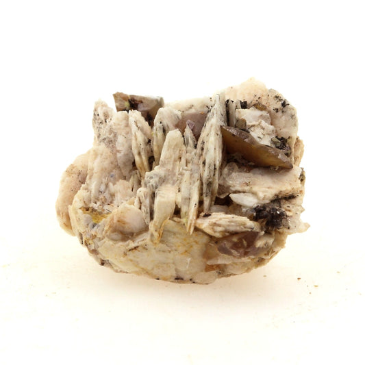 Wulfenite + Baryte. 53.3 carats. Lantignié, France