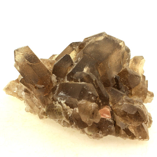 Fluorite rose + Quartz fumé. 296.7 carats. Massif du Mont-Blanc, France