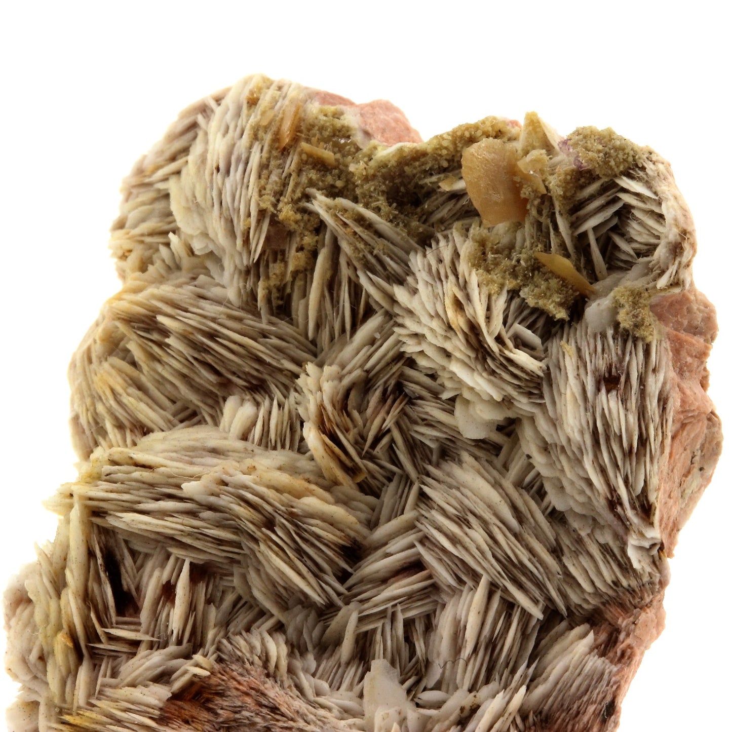 Wulfenite + Baryte. 138.7 carats. Lantignié, France