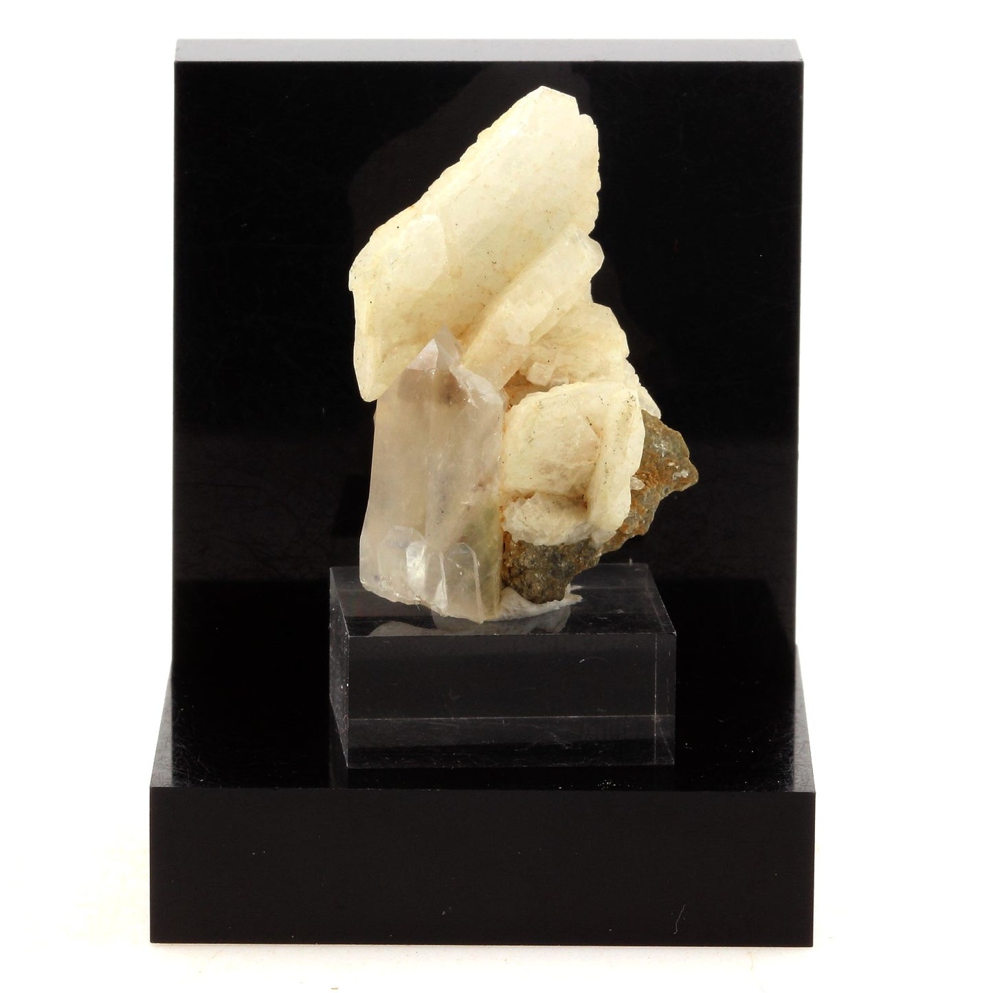 Quartz + Albite, 37.7 carats, Deux Alpes, Oisans, Isère, Auvergne-Rhône-Alpes, France