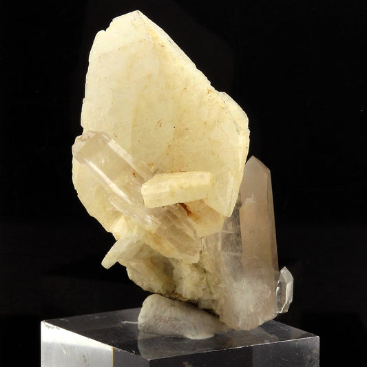 Quartz + Albite, 37.7 carats, Deux Alpes, Oisans, Isère, Auvergne-Rhône-Alpes, France