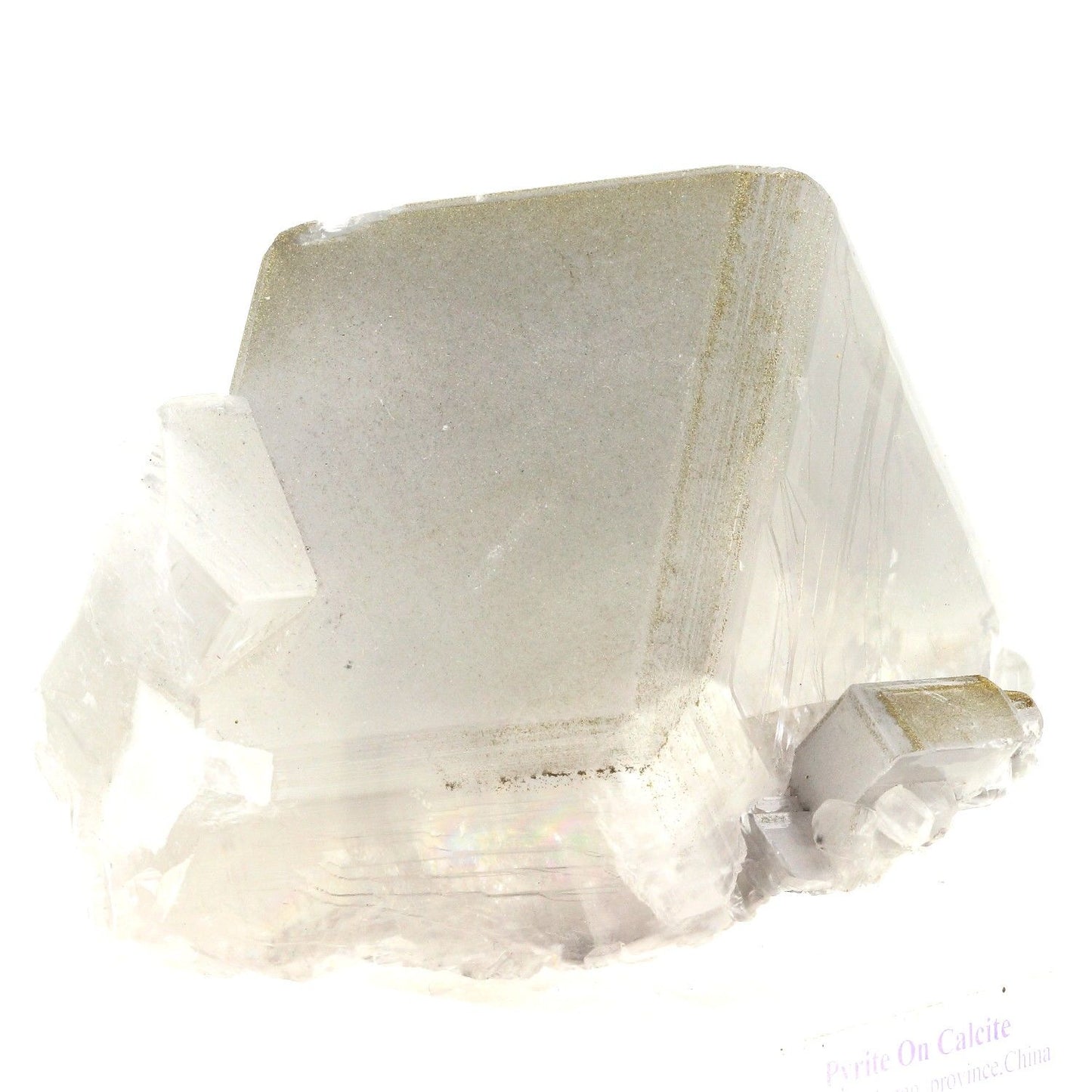 Calcite + Pyrite. 2980.0 carats. Chenzhou, Hunan, Chine