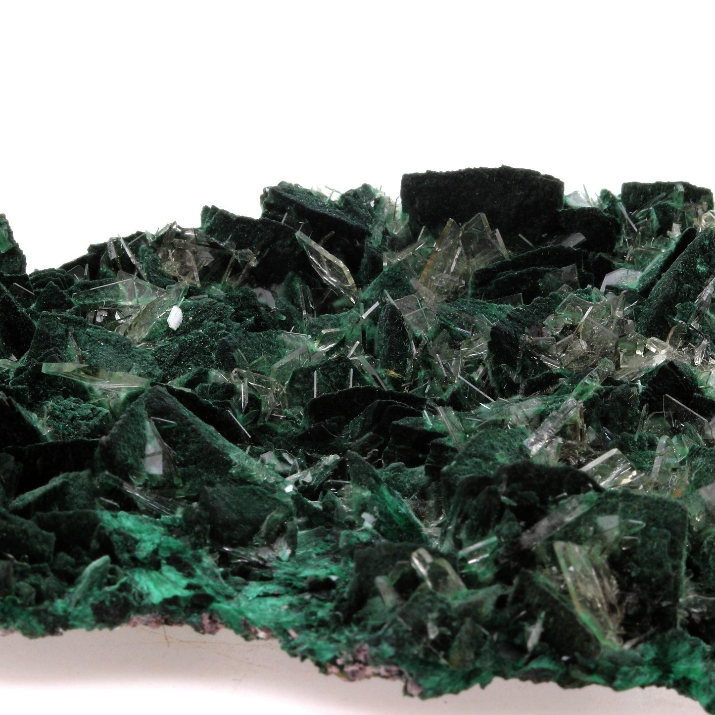 Malachite + Baryte. 894.4 carats. Milpillas Mine, Sonora, Mexique