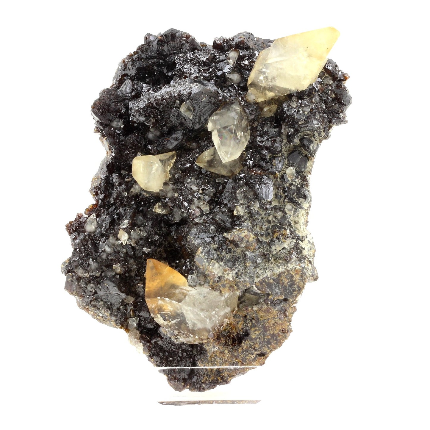 Calcite + Sphalerite. 2405.0 carats. Hunan Province, Chine