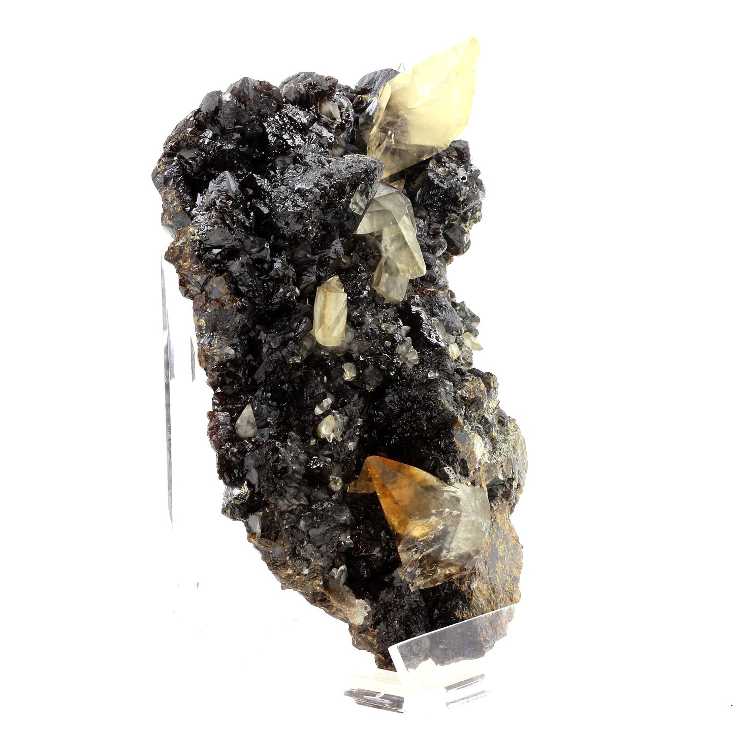 Calcite + Sphalerite. 2405.0 carats. Hunan Province, Chine