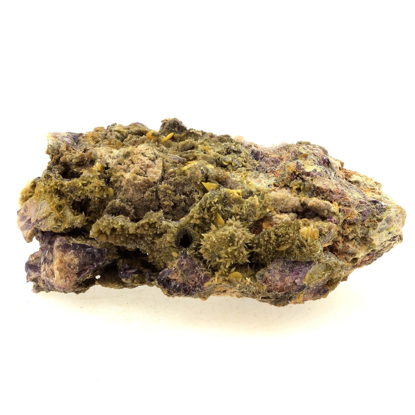 Wulfenite, Mimetite, Fluorite. 541.1 carats. Lantignié, France