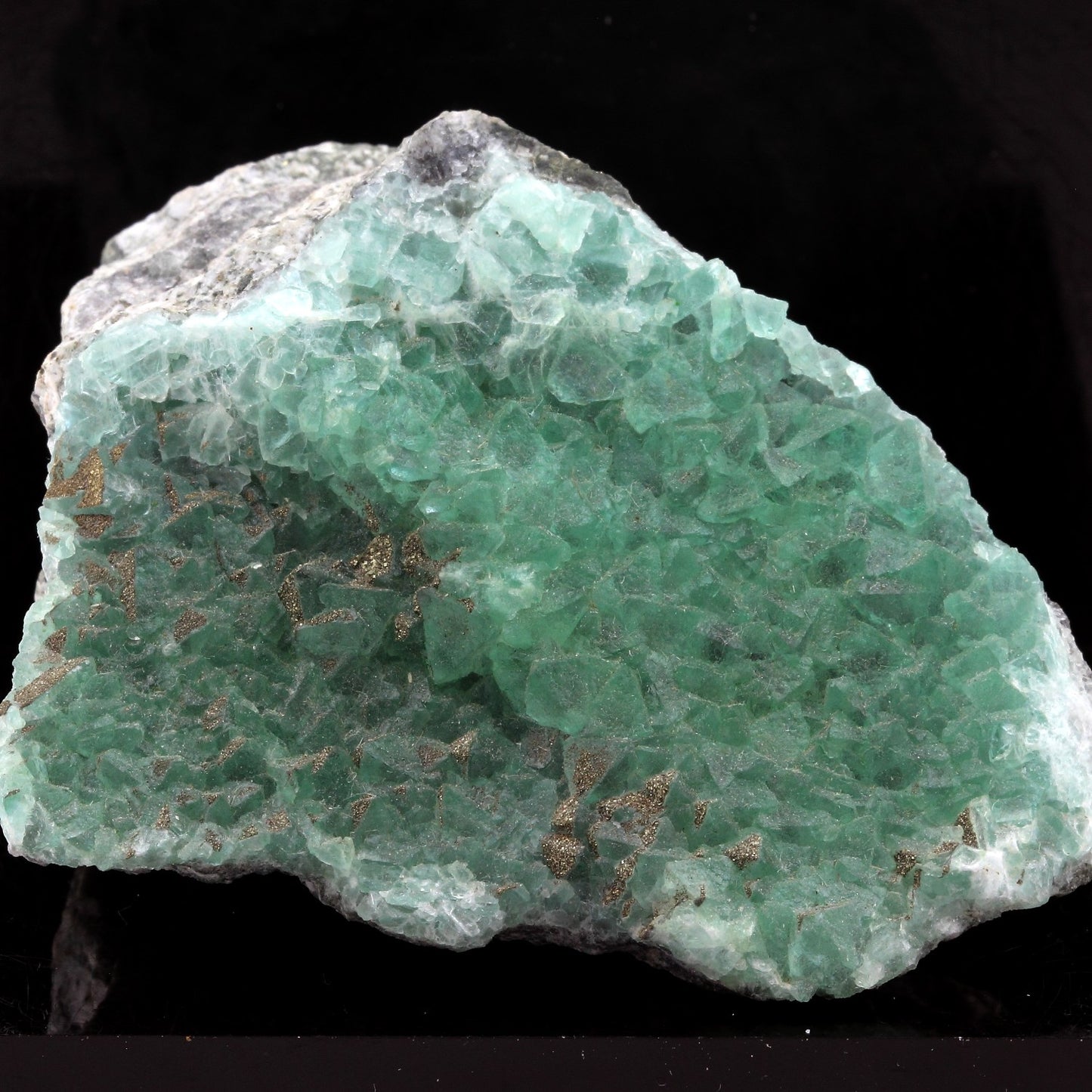 Fluorite + Pyrite. 911.1 carats. El Papiol, Barcelona, Espagne