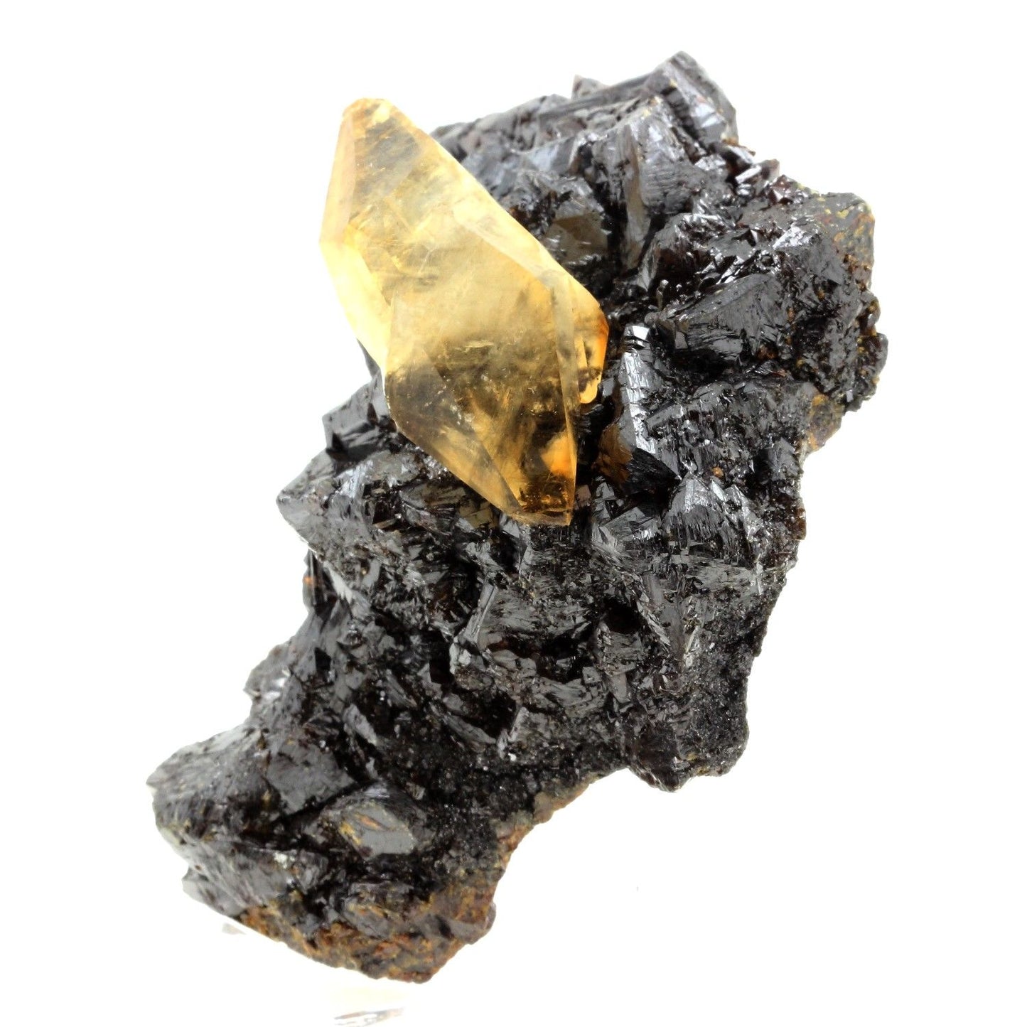 Calcite + Sphalerite. 2947.0 carats. Elmwood mine, Carthage, Tennessee, USA