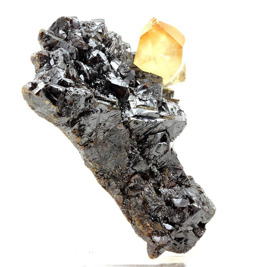 Calcite + Sphalerite. 2947.0 carats. Elmwood mine, Carthage, Tennessee, USA