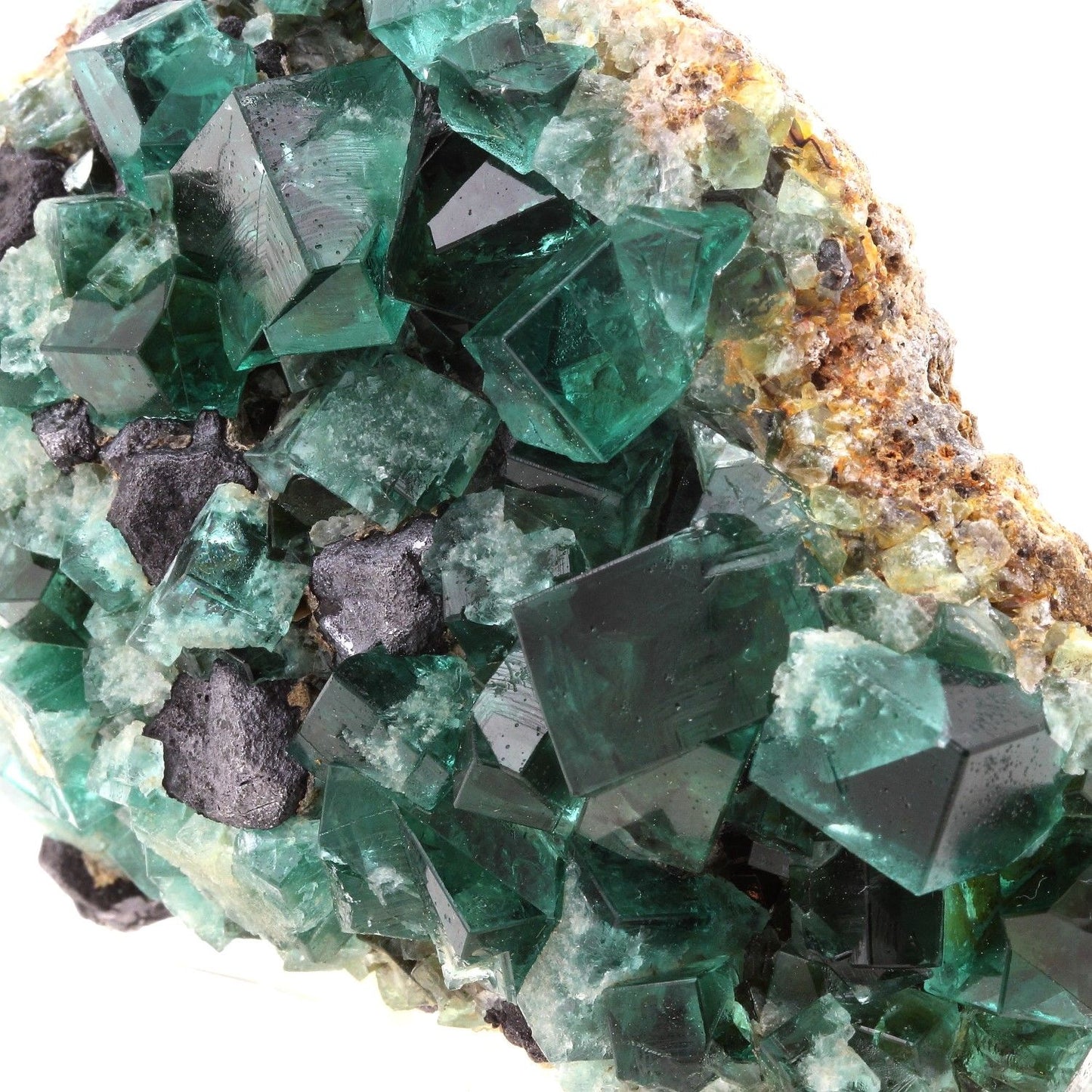 Fluorite + Galène. 1934.5 carats. Rogerley Mine, Frosterley, Co. Durham, Royaume-Uni