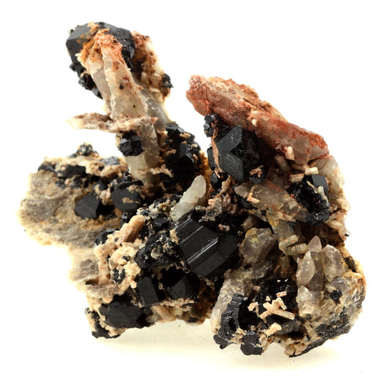 Dravite, Quartz, Fluorapatite. 585.0 carats. Pierrepont, St. Lawrence Co., New York, USA