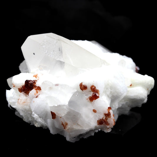 Grenat Spessartite, Orthose, Quartz, 526.5 carats, Shengus, Gilgit-Baltistan, Pakistan