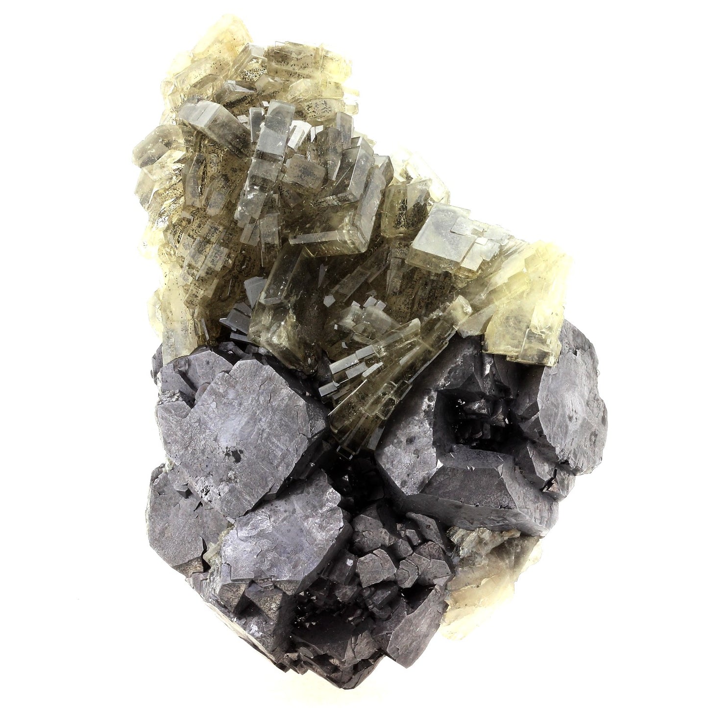 Baryte + Galène. 3984.0 carats. Oumjrane, Drâa-Tafilalet Region, Maroc