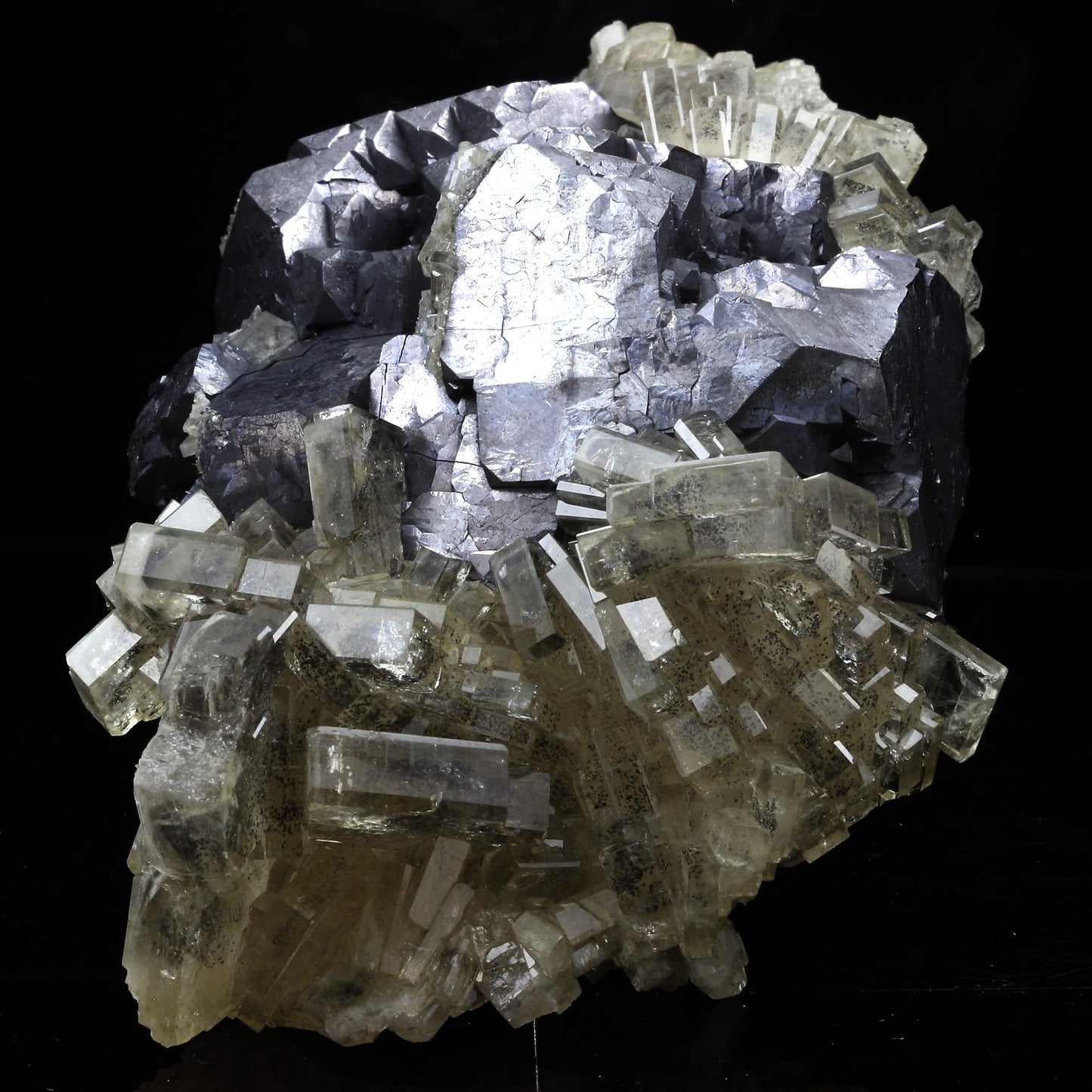 Baryte + Galène. 3179.5 carats. Oumjrane, Drâa-Tafilalet Region, Maroc