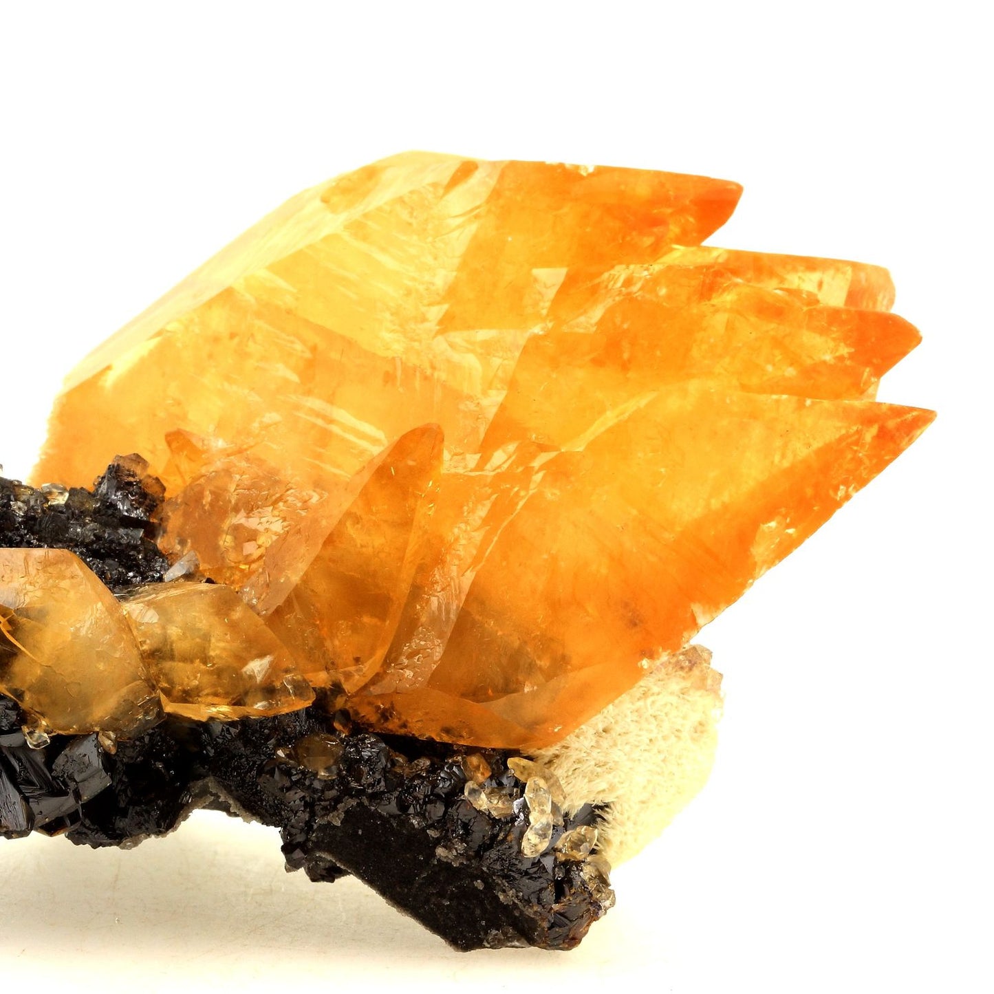 Calcite + Sphalerite. 2237.0 carats. Elmwood mine, Carthage, Tennessee, USA
