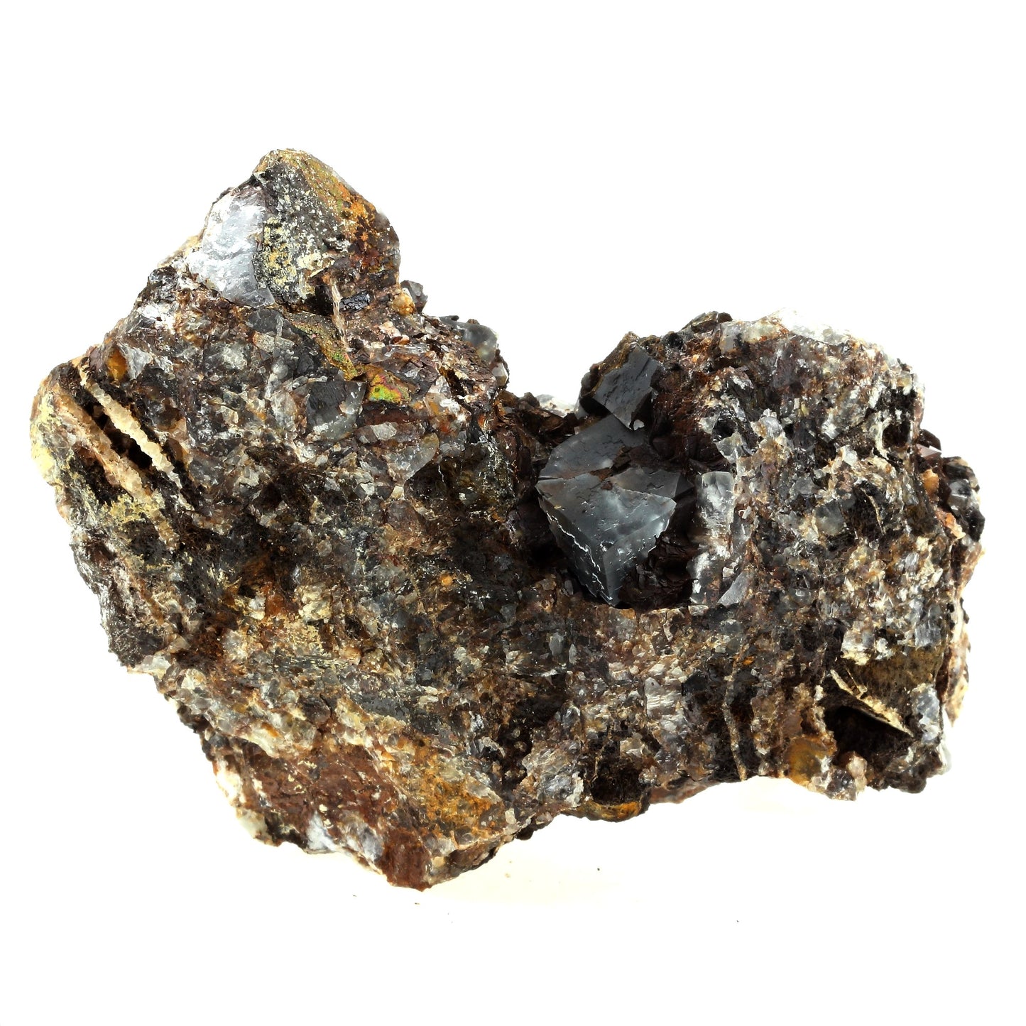 Fluorite + Quartz + Goethite. 3951.5 carats. La Boule, Le Kaymar, Aveyron, France