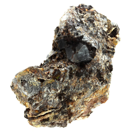 Fluorite + Quartz + Goethite. 3951.5 carats. La Boule, Le Kaymar, Aveyron, France