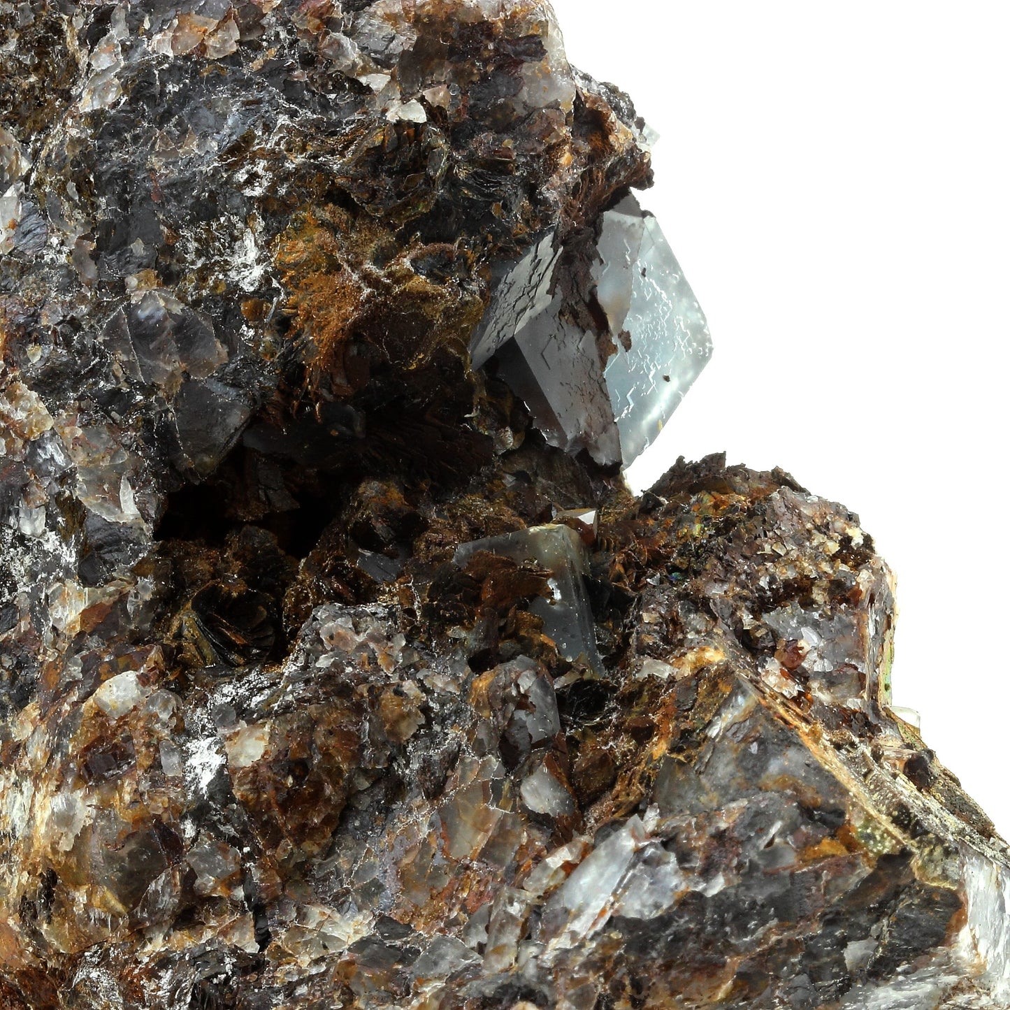 Fluorite + Quartz + Goethite. 3951.5 carats. La Boule, Le Kaymar, Aveyron, France