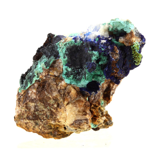 Azurite + Malachite. 300.0 carats. Mont-Roc Mine, Tarn, France