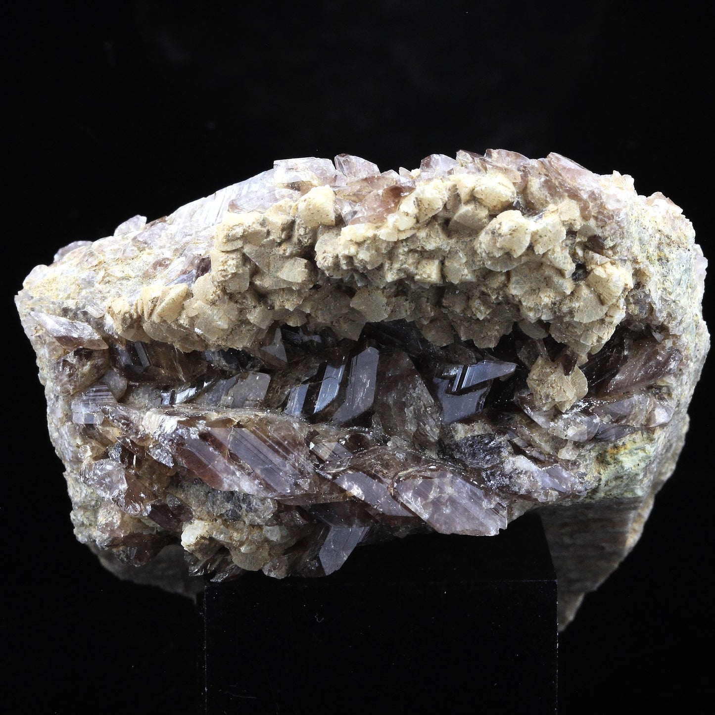 Axinite + Prehnite. 763.5 carats. Chamrousse, Belledonne, Isère, France