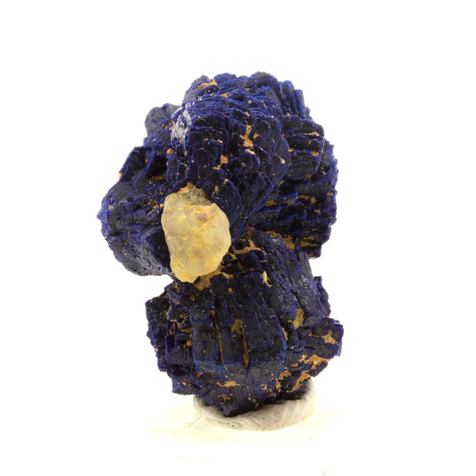 Chessylite (Azurite). 35.0 carats. Chessy-les-Mines, Rhône, France