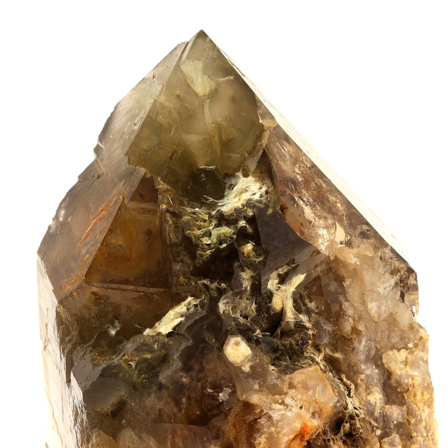 Quartz fumé et Byssolite. 2536.5 carats. Massif de La Lauzière, Savoie, France