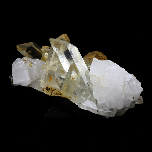 Calcite + Quartz. 151.5 carats. Maronne, La Garde-en-Oisans, France